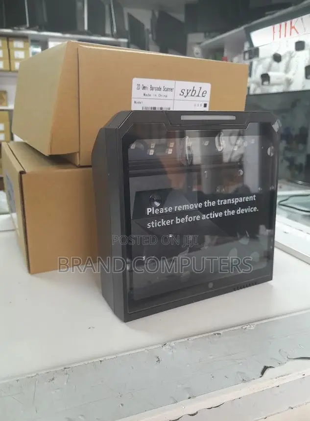 Supermarket Syble Table Mount Fixed Laser Barcode Scanner