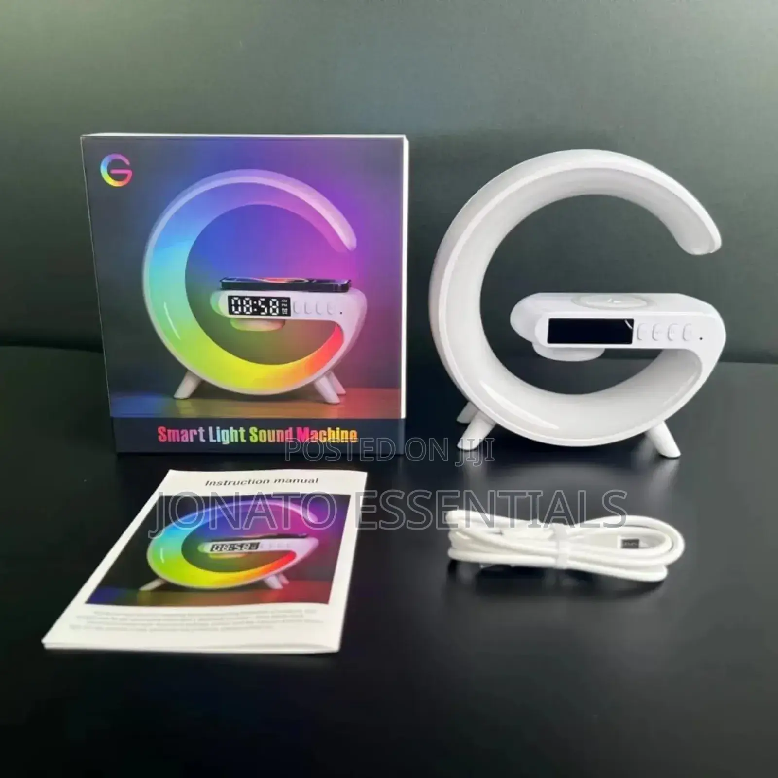Led Lamp With Bluetooth Speaker and Wireless Charger