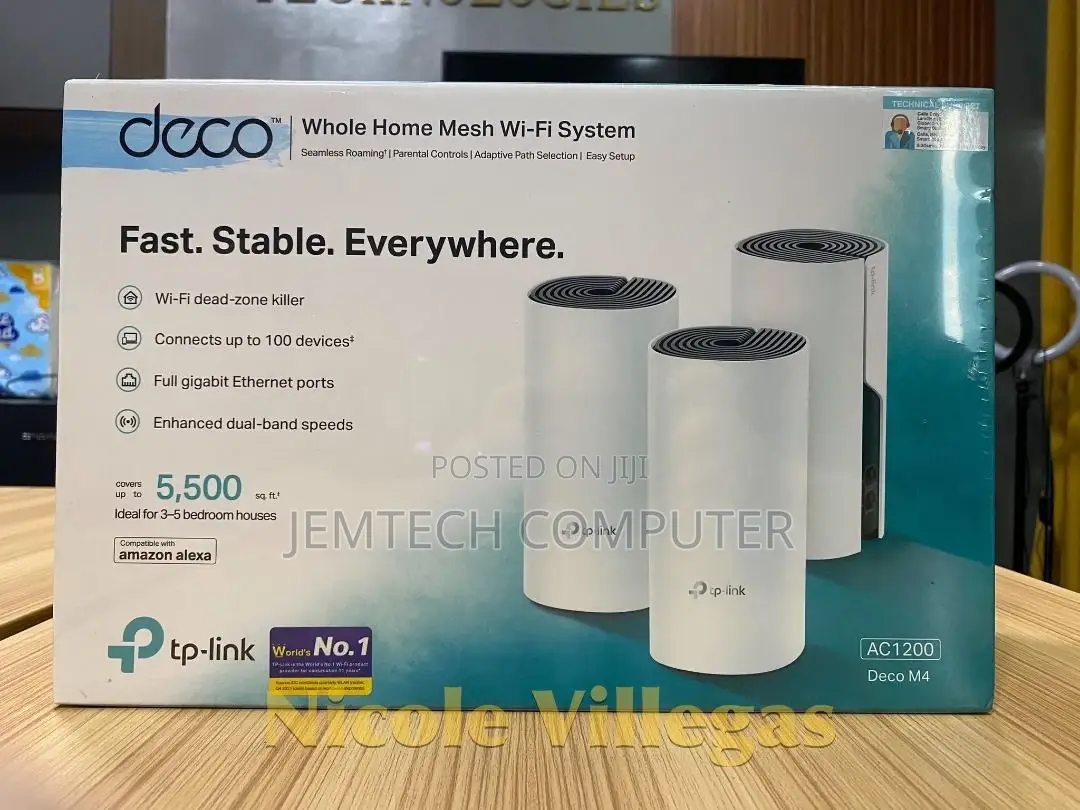 Tp-Link Deco M4 Ac1200 Home Wi-Fi (3 Pack) <Tl-Deco M4>