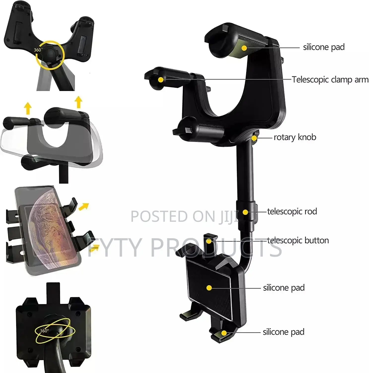 Reaview Mirro Phone Holder