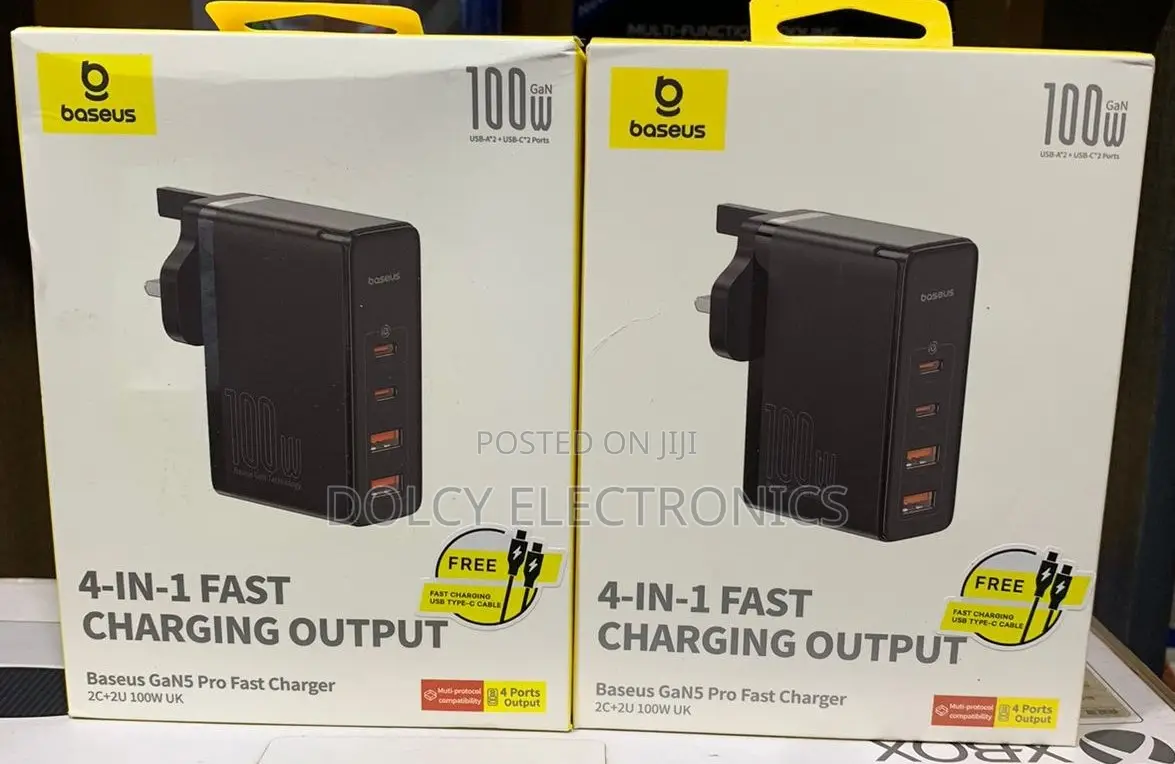 Baseus Gan5 Pro 100W 4 Port Fast Charger
