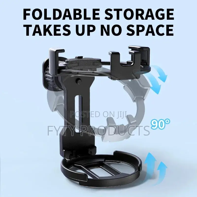 2 In 1 Vent Portable Folding Car Cup Phone Holder