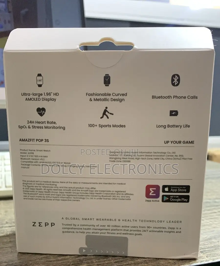Amazfit Pop 3s Smartwatch