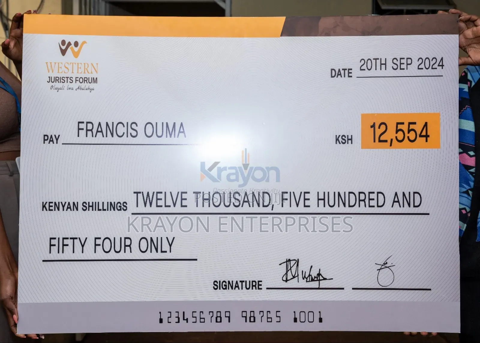 Dummy Cheque