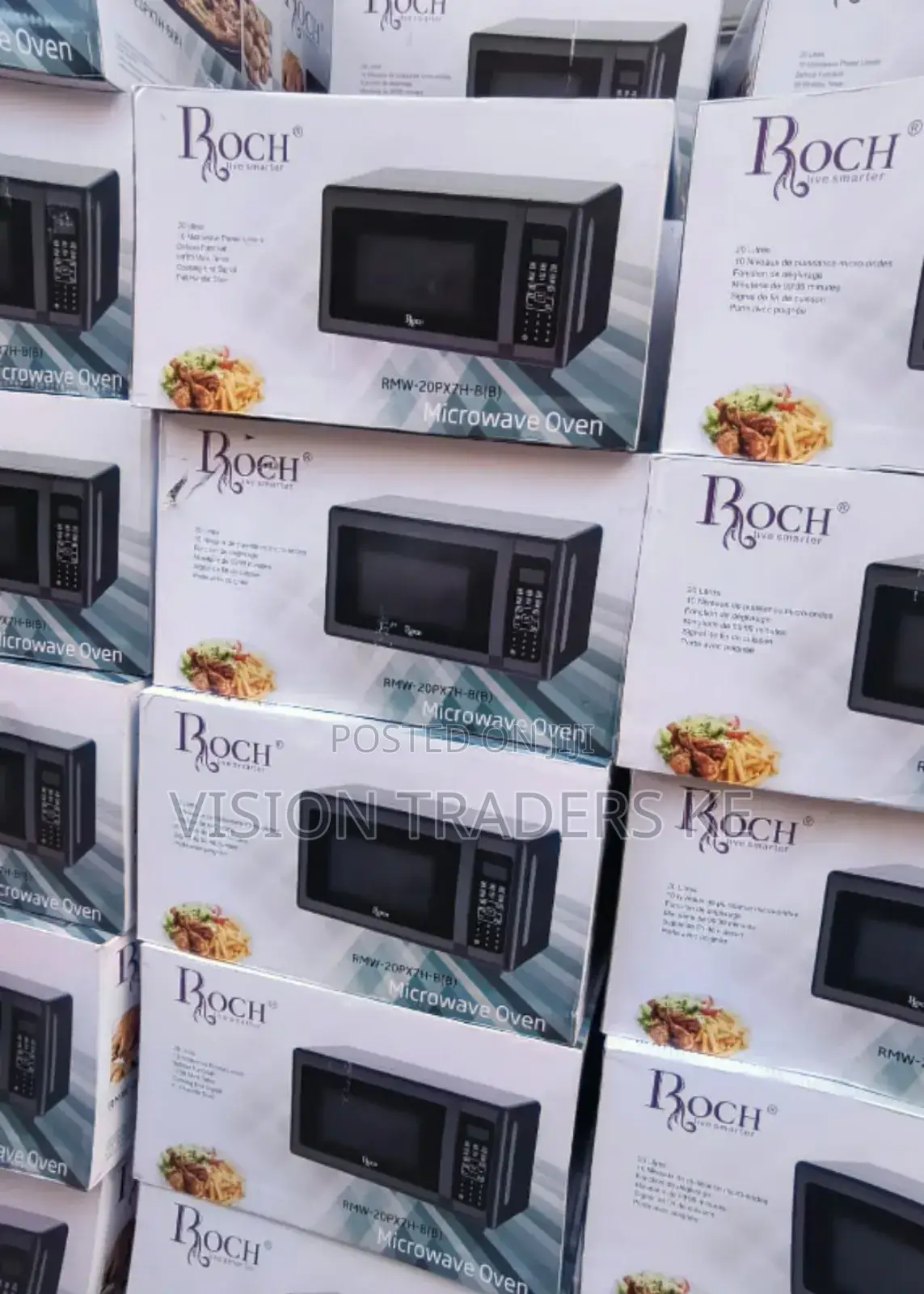 Roch 20ltrs Digital Microwave Oven-Black