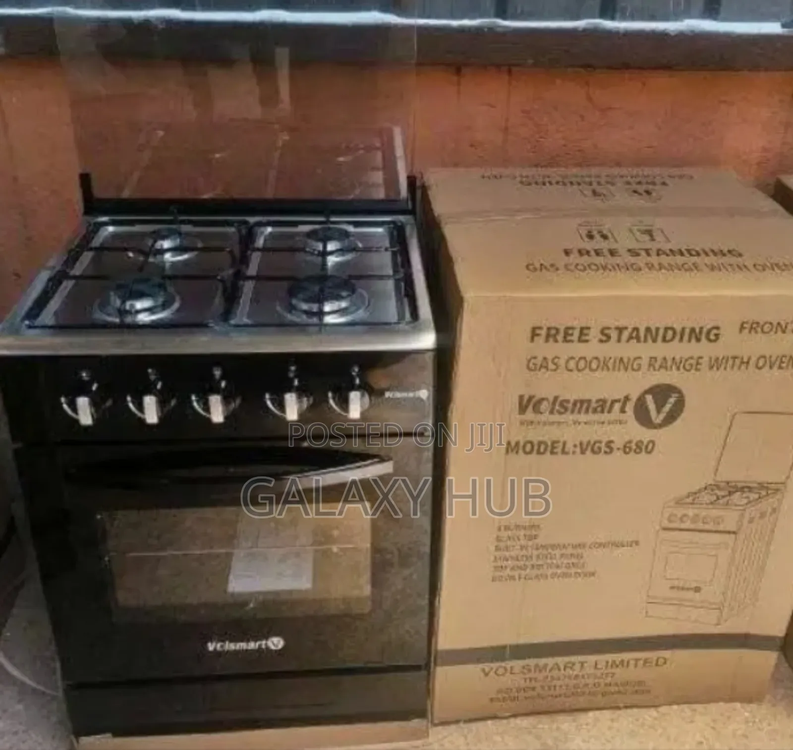 Volsmart 60 By 60 Full Gas 4 Burner Standing Cooker