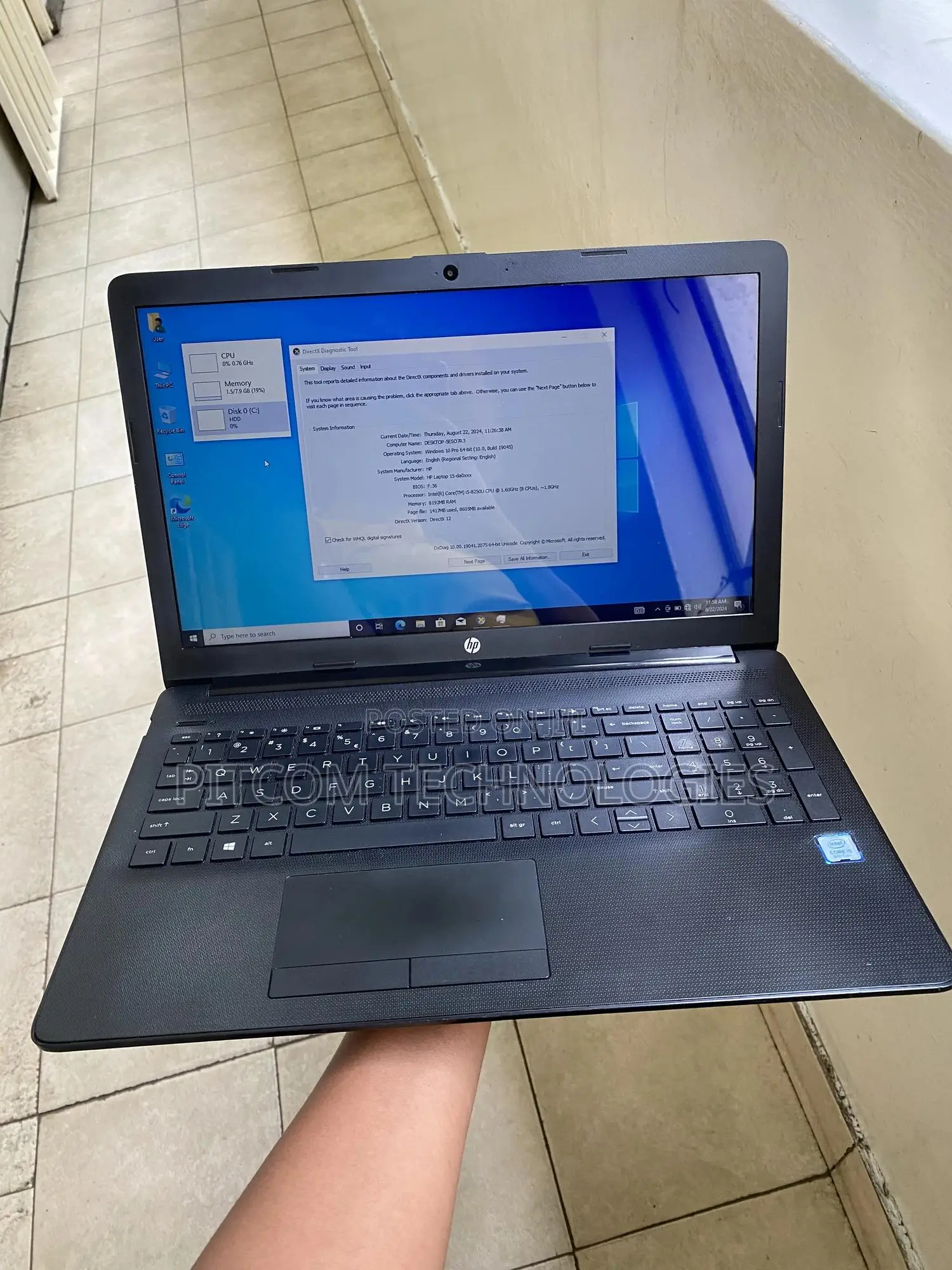 Laptop HP 15 8GB Intel Core I5 HDD 1T