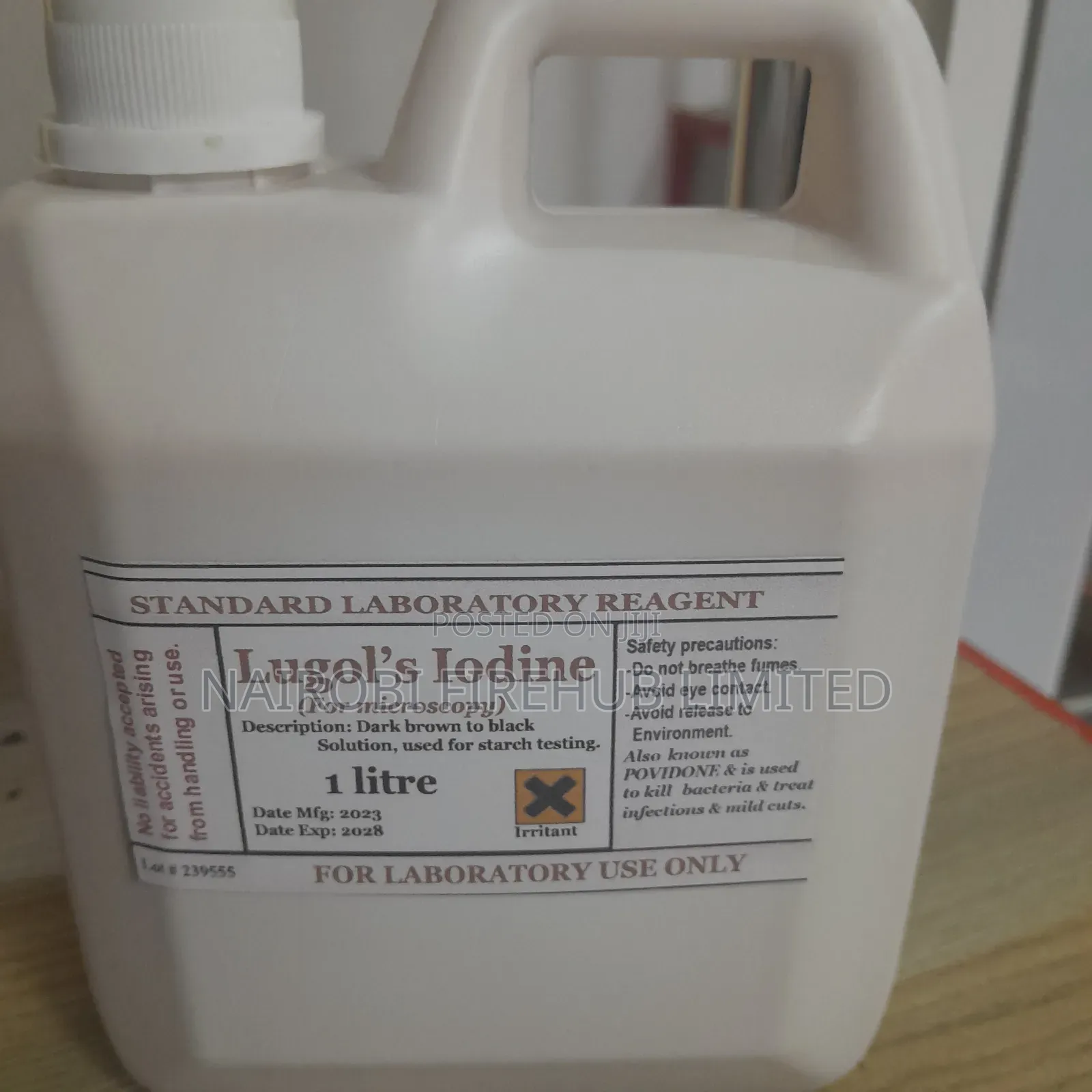 School Lab Iodine Solituon