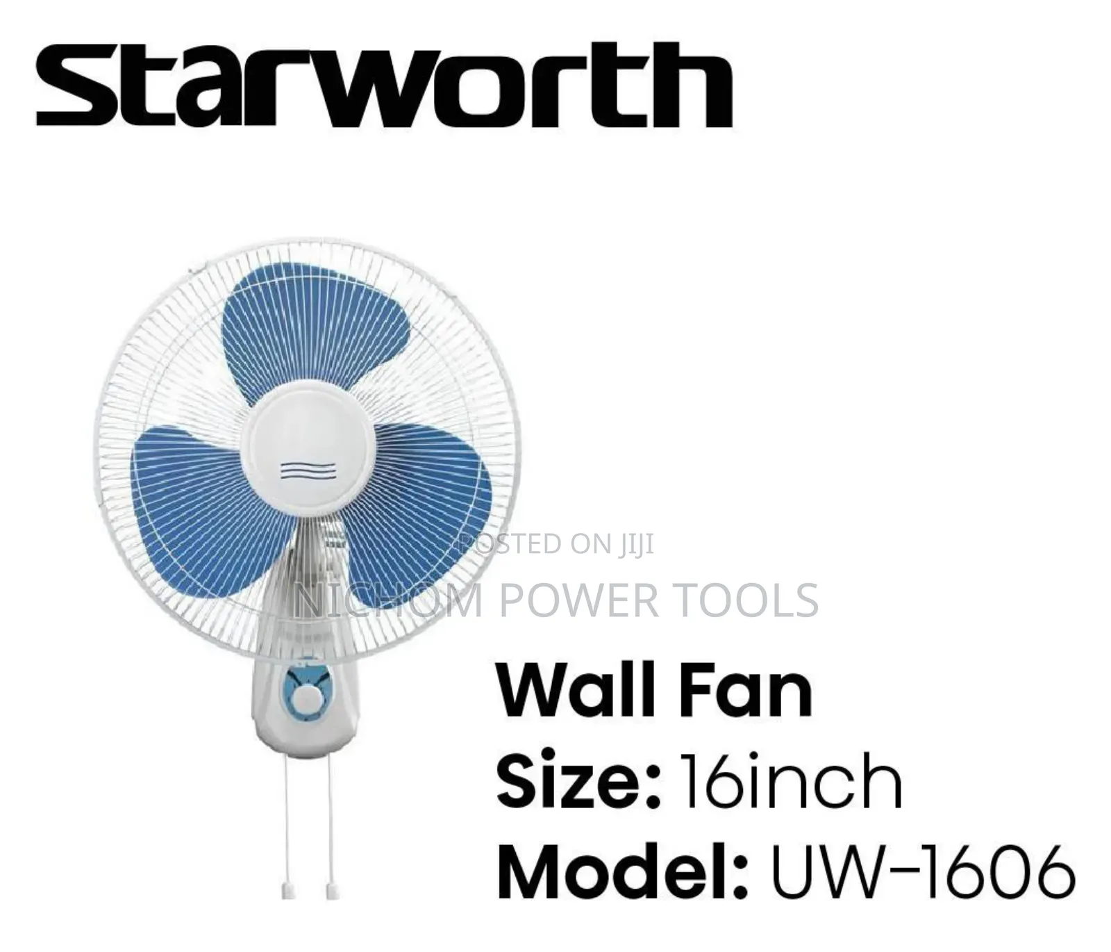 Starworth Wall Fan 16inch