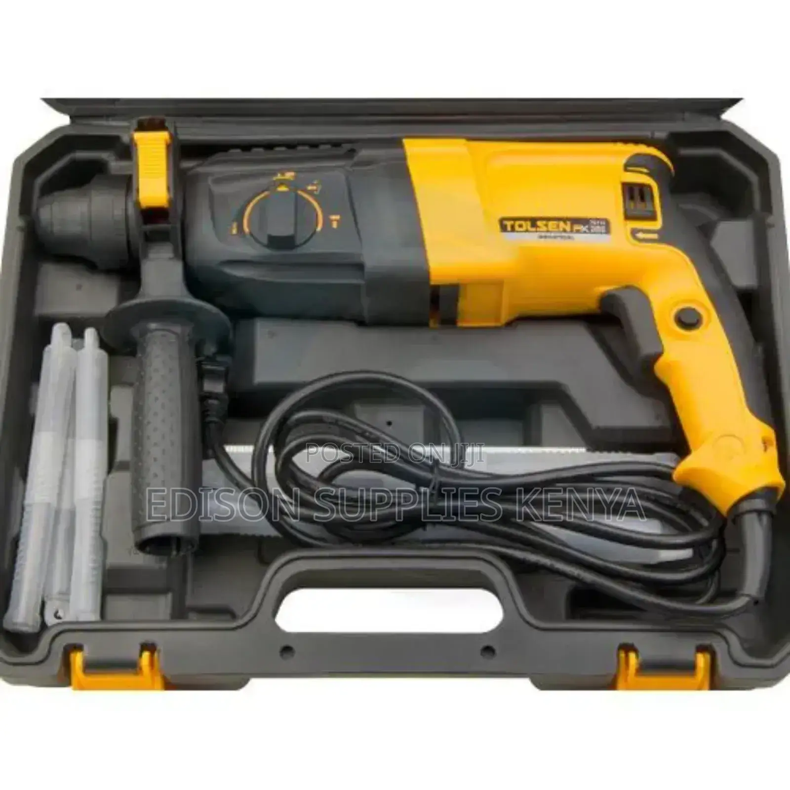 Tolsen Rotary Hammer Drill 800 Watts + Chisel SDS Drill Bits