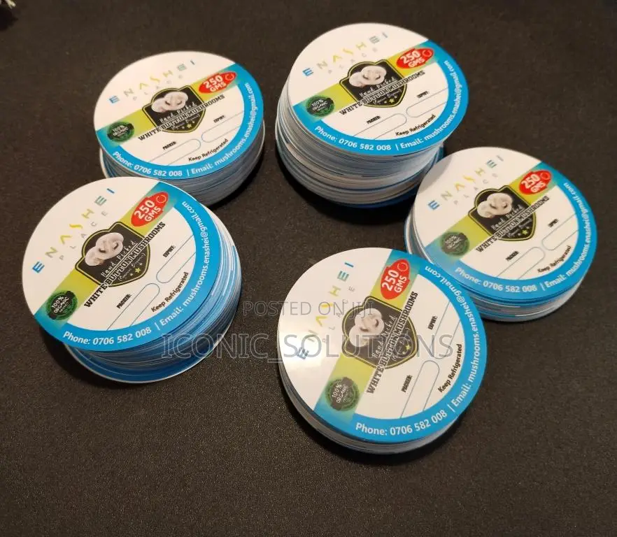 Circular Peel Stick Labels