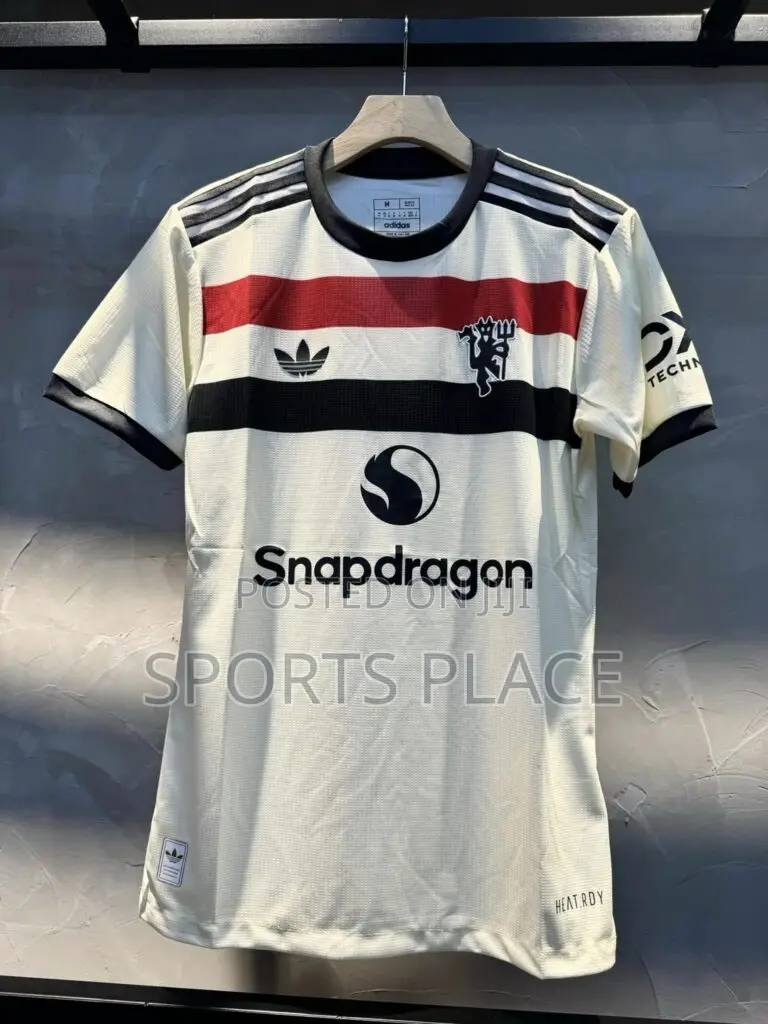 Manchester United White 3rd Kit 202425 Jersey Player Version
