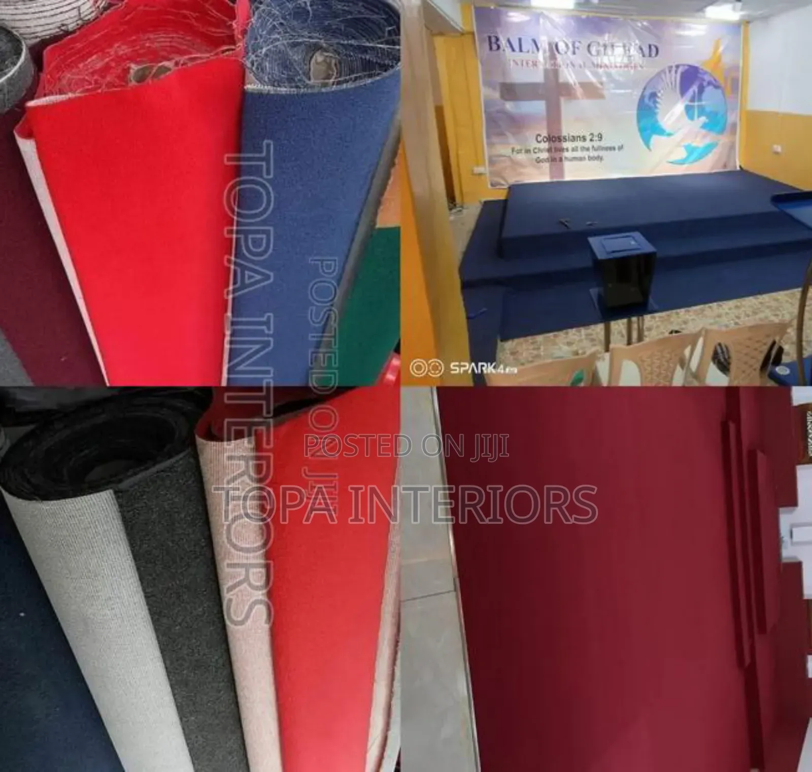 Installation Of Office Floor Carpets And Church Altar Carpet