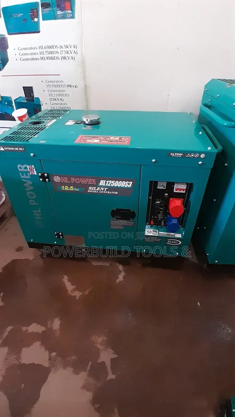 HL Power 12.5KVA Single and Three Phase Generator