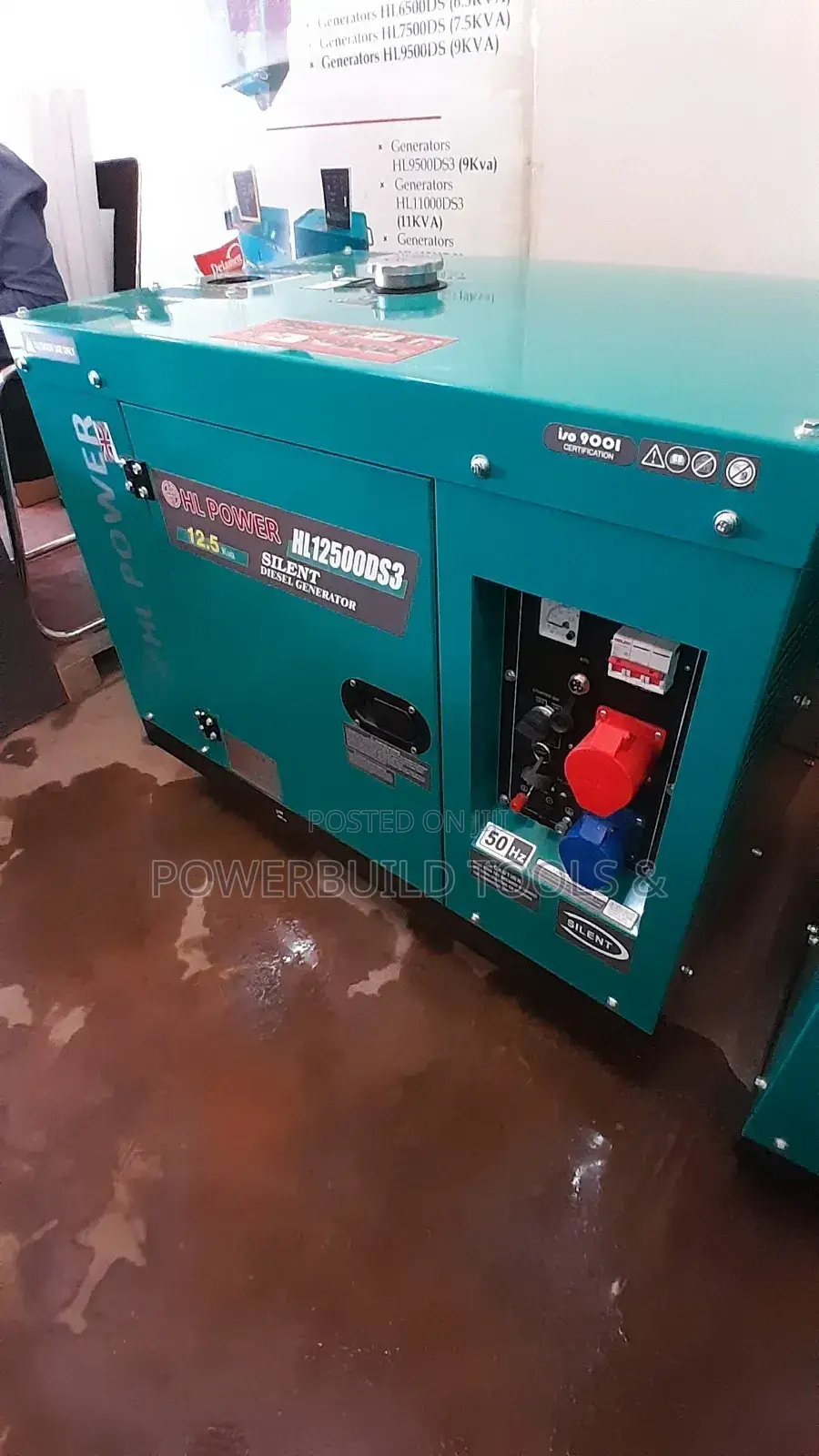 HL Power 12.5KVA Single and Three Phase Generator