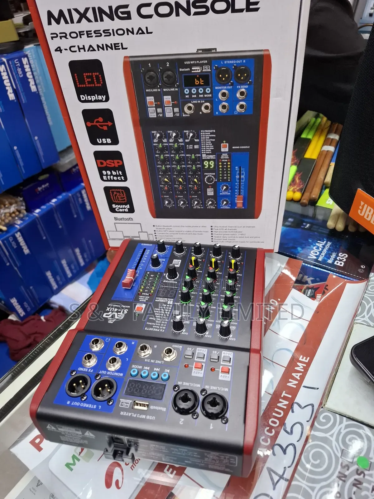 Evp 4 Channels Plain Mixer SI-4U Mixing Console