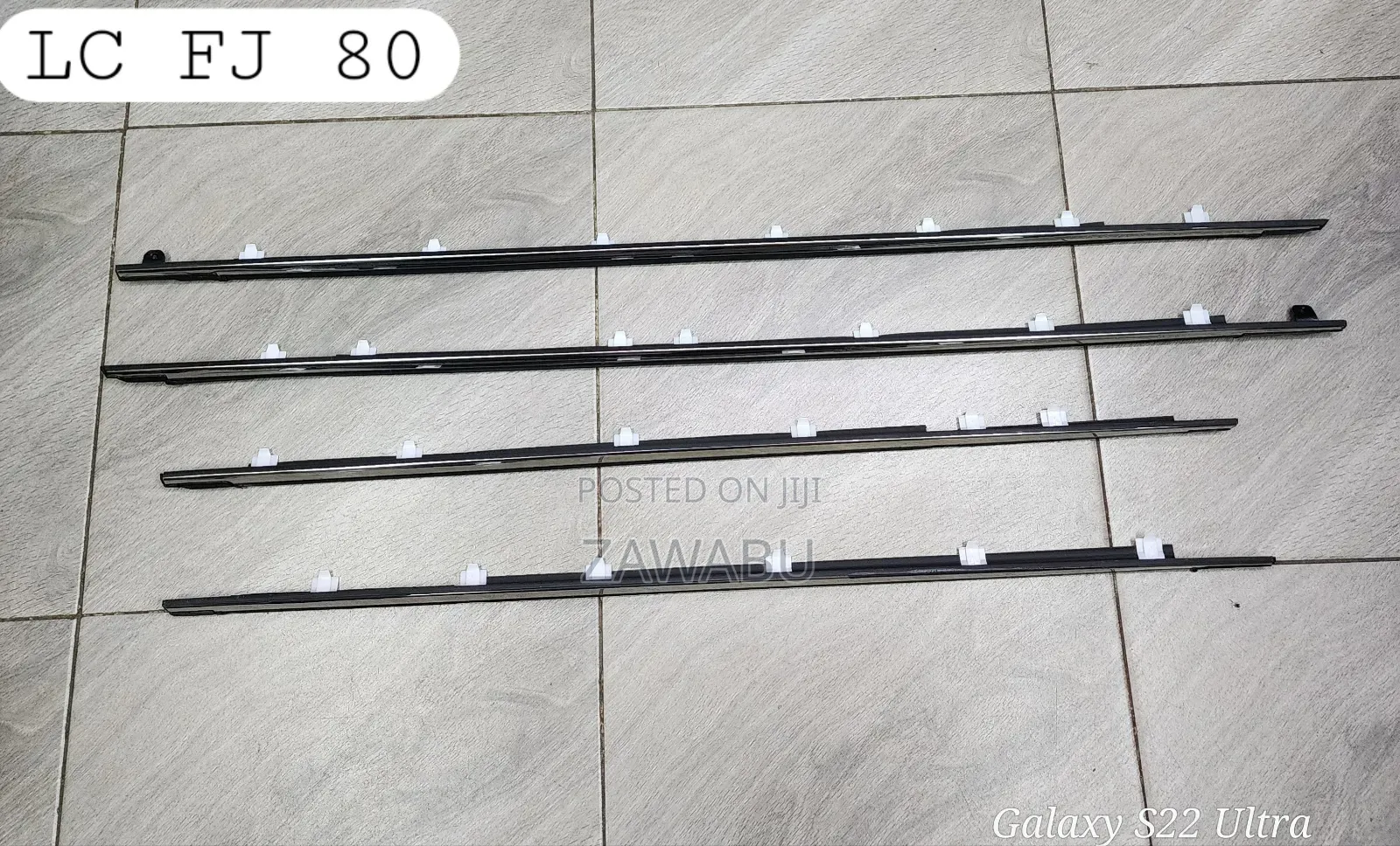Weather Strip Landcruiser FJ 80 Black Chrome