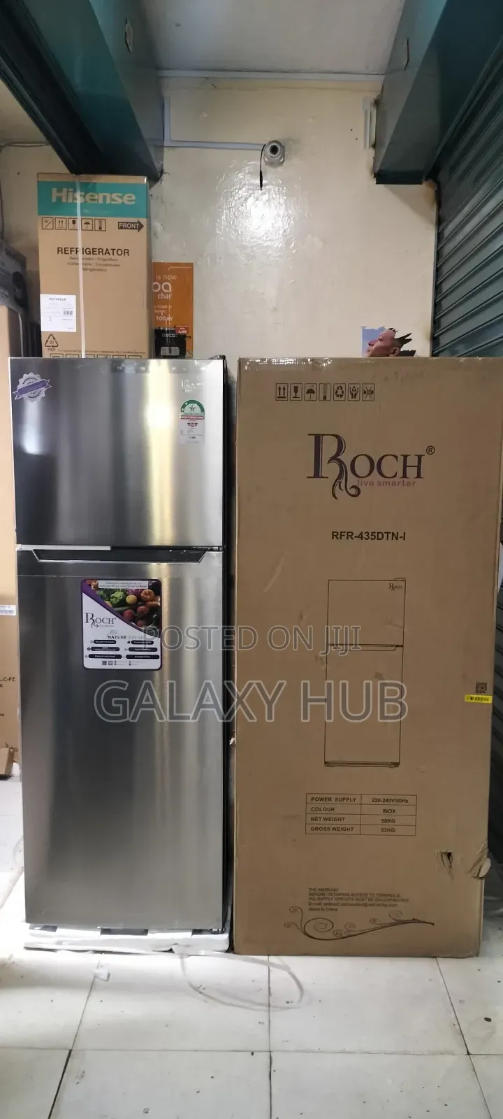 348 Litres Roch Rfr-435-dt-i Double Door Refrigerator