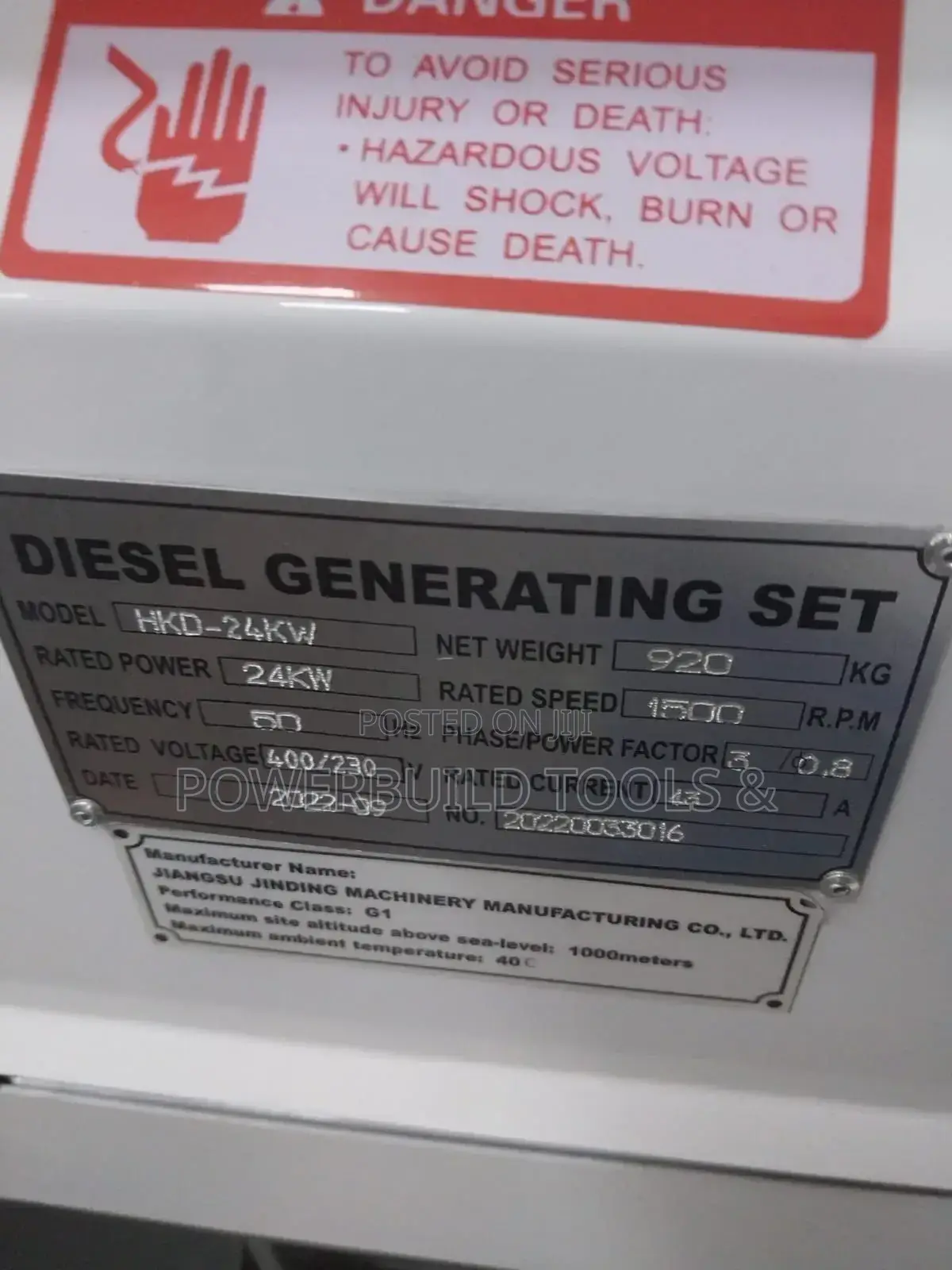 Hisaki 30KVA Water-Cooled Diesel Generator