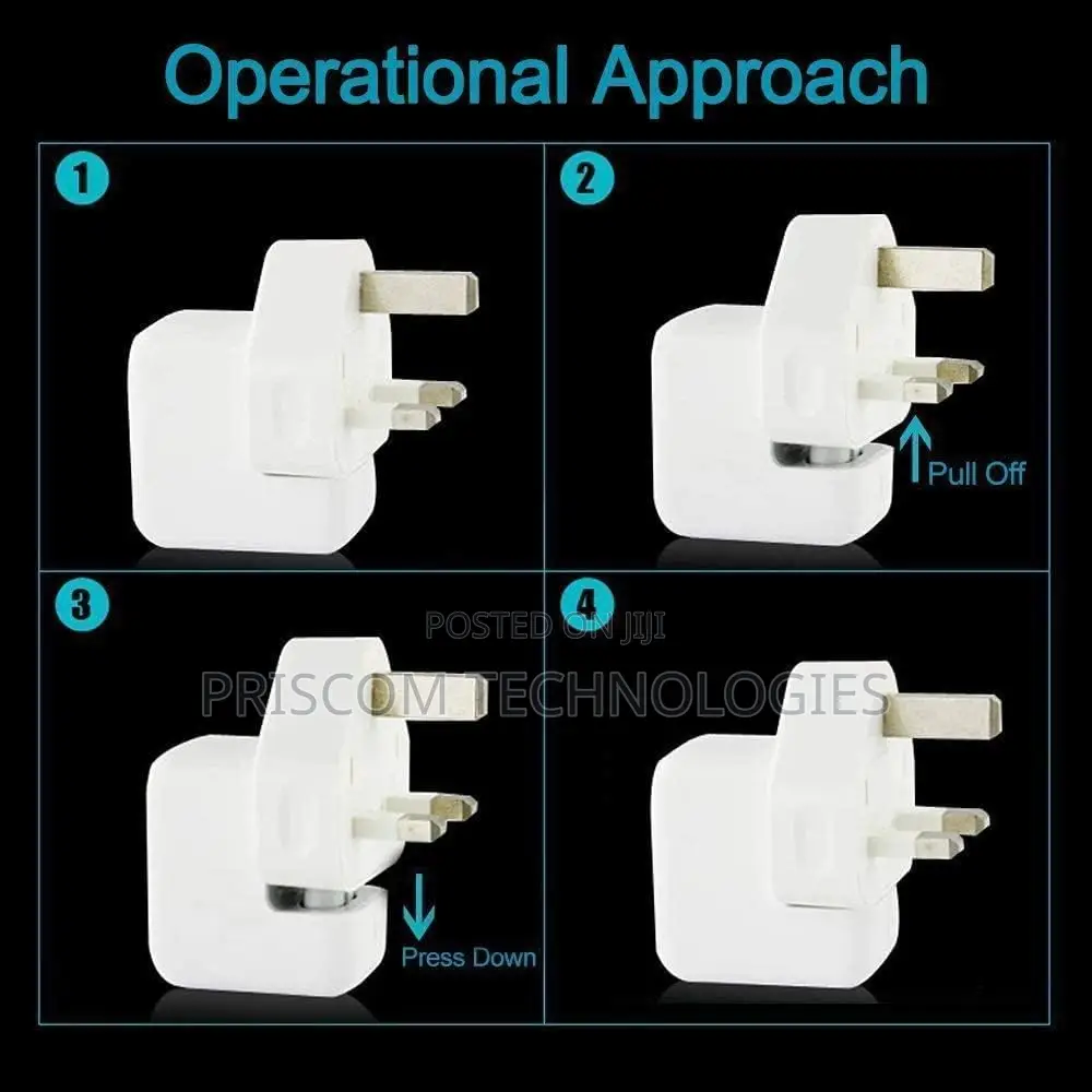 Apple 3 Pin UK Plug Adapter for Macbook Charger