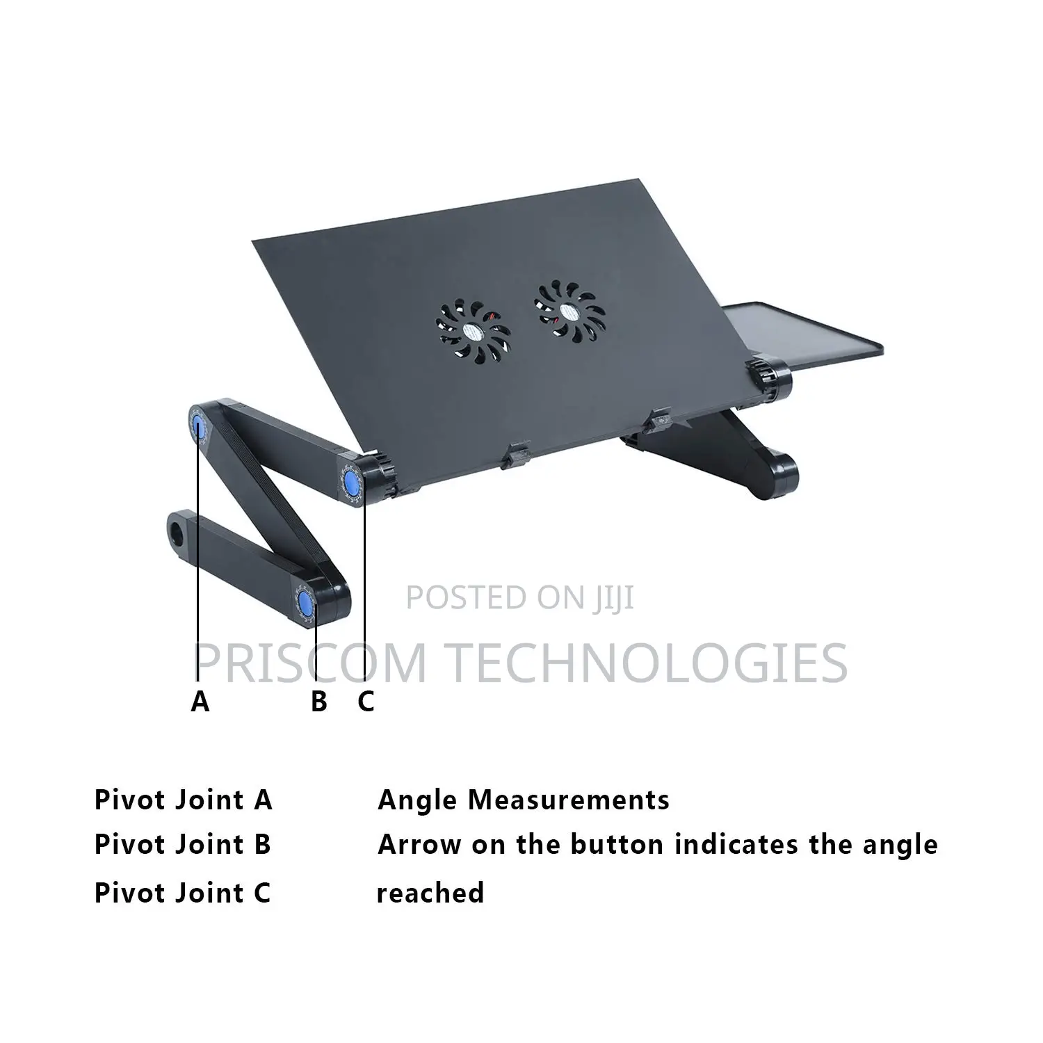 Executive Portable Adjustable Aluminum Laptop Stand CPU Fans