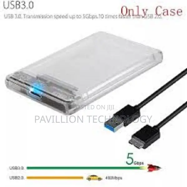Transparent External HDD Casing/ Enclosure