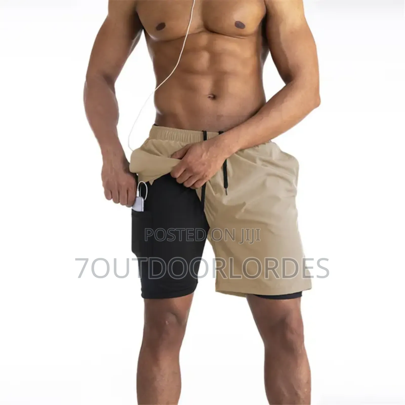 2 in 1 Gym Outdoor Beach Shorts