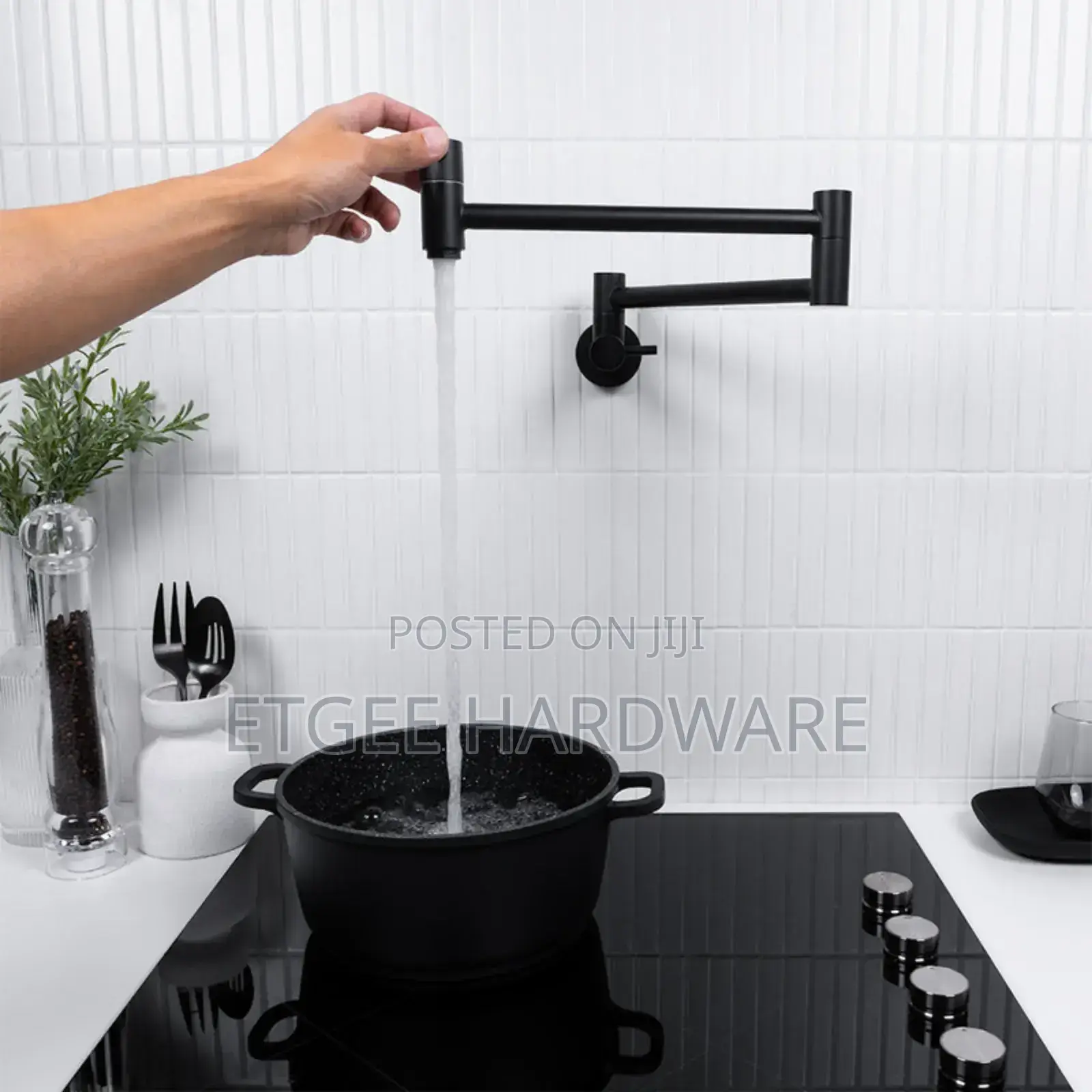 HG Brimix Kitchen Pot Filler Tap Black