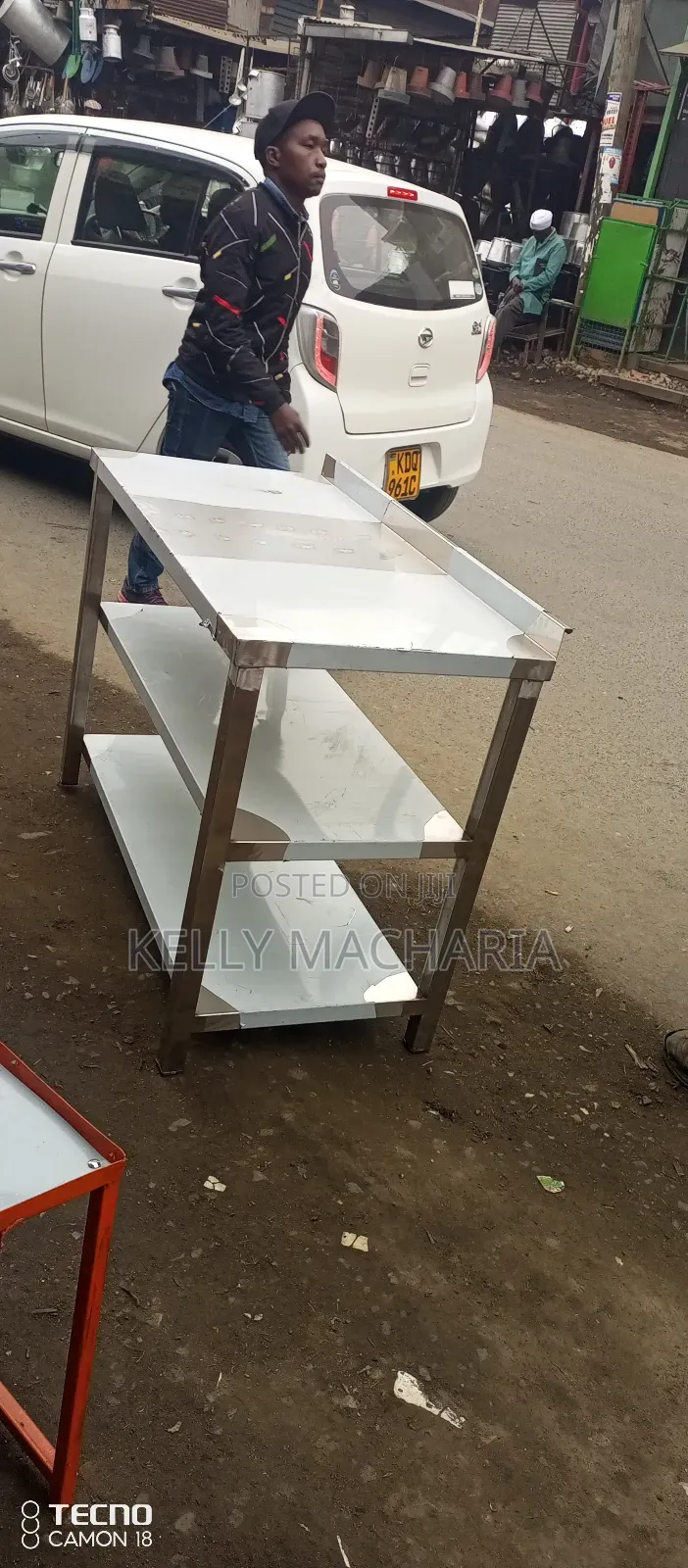Stainless Working Tables With Under Shelves