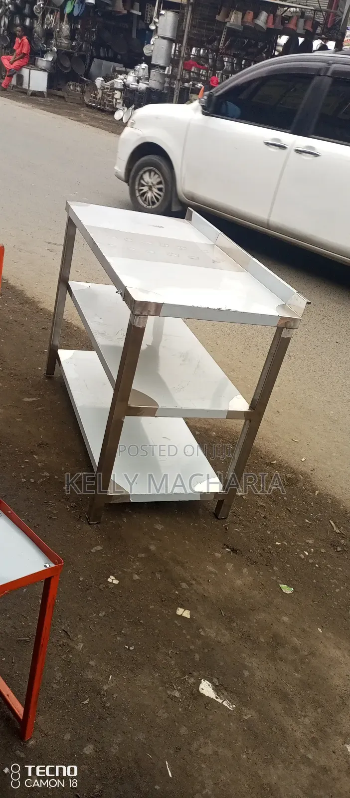 Stainless Working Tables With Under Shelves
