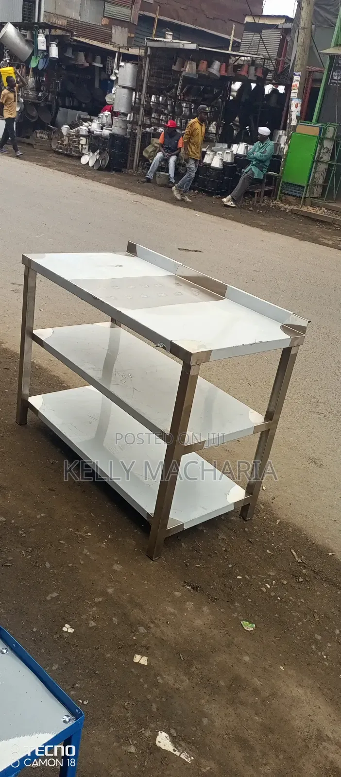 Stainless Working Tables With Under Shelves