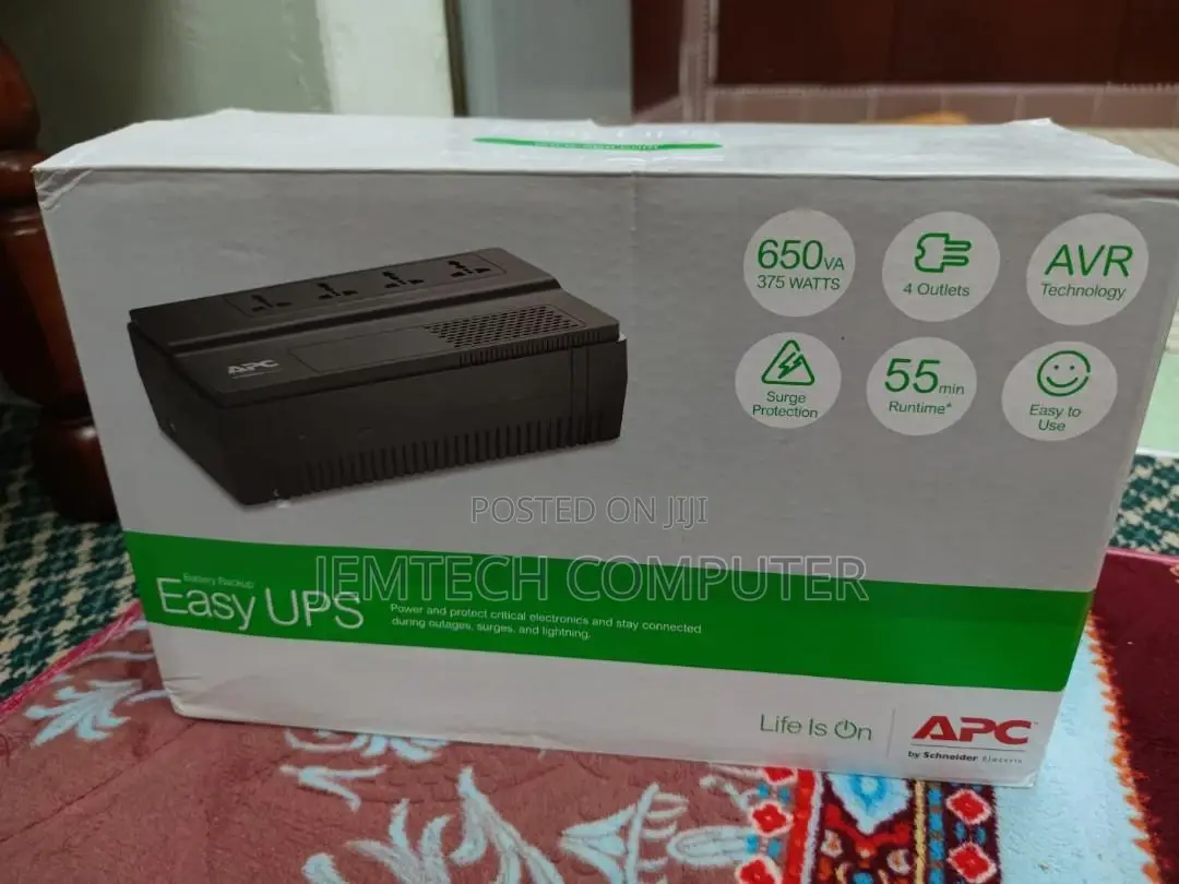 Apc Back-Ups 650va, 230v, Avr, Universal Sockets Bv650i-Msx!