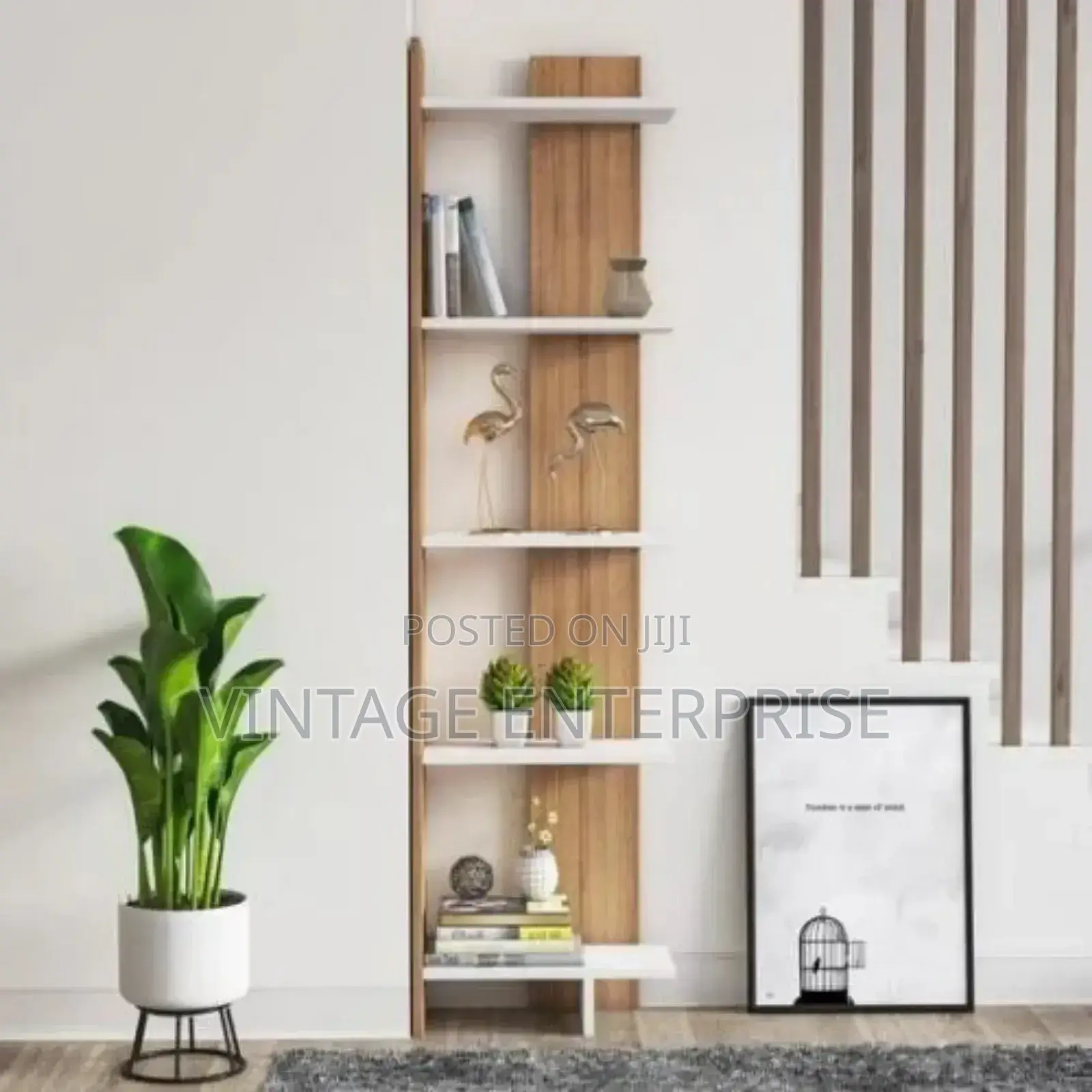 Sly Corner Bookshelf Decor Stand