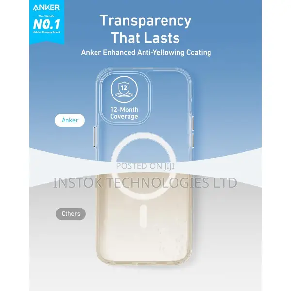 Anker Maggo Clear Magnetic Case for iPhone 16 Pro Max