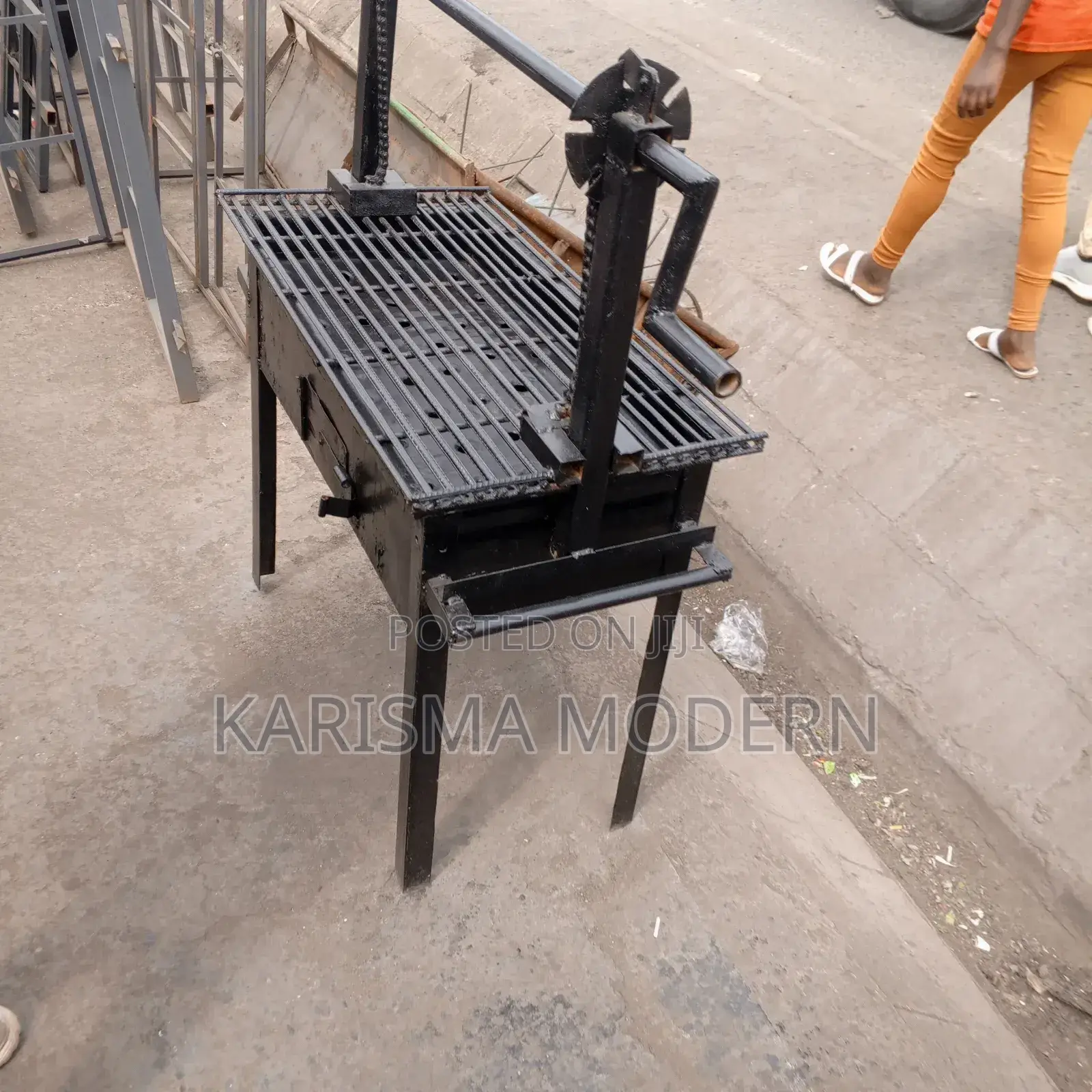 Most Adjustable Mild Steel Charcoal Grill