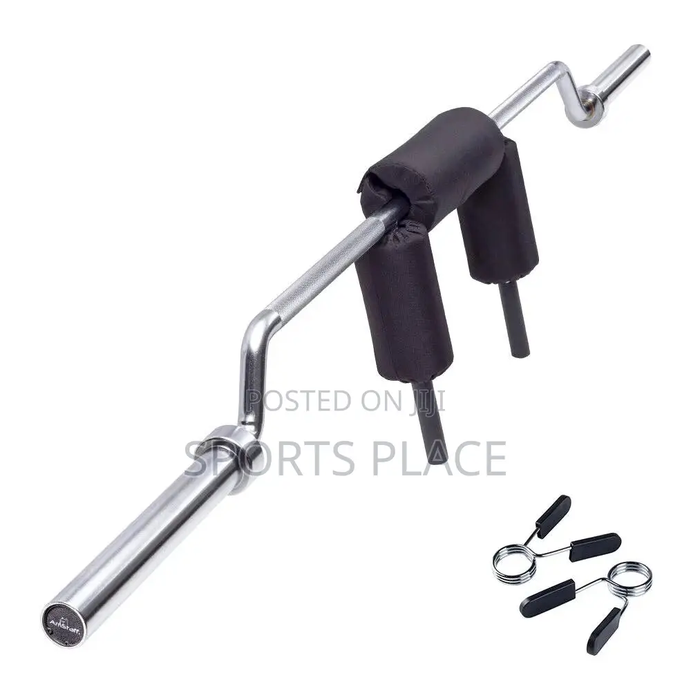Safety Squat Bar With Shoulder and Arm Pads for Comfort