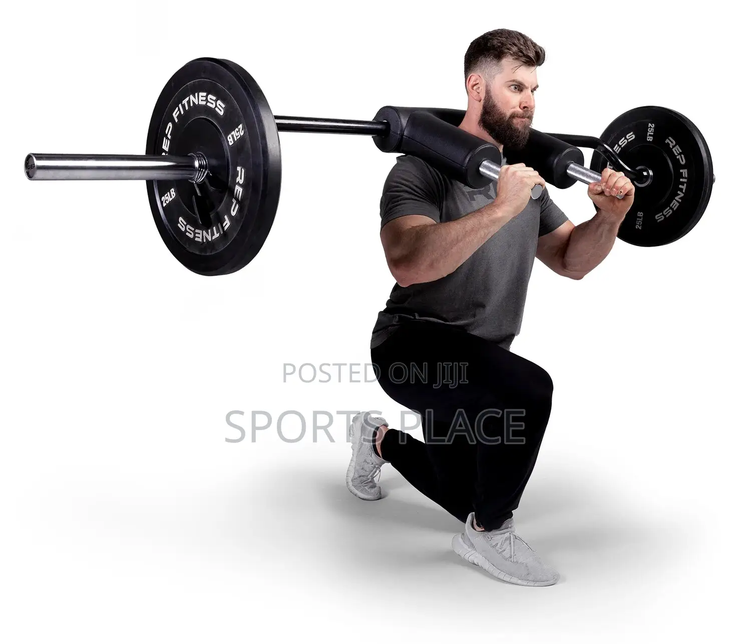 Safety Squat Bar With Shoulder and Arm Pads for Comfort