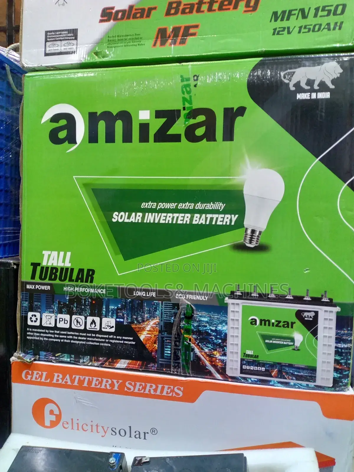 Amizar Tall Tubular Battery 200ah