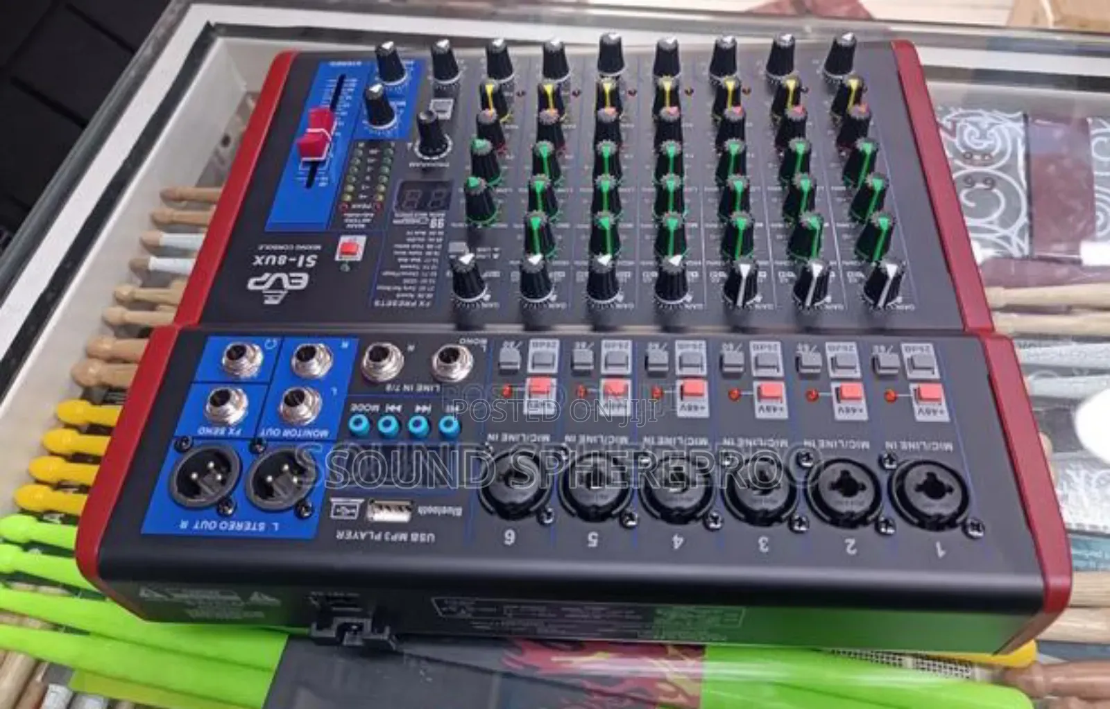 EVP 8 Channel Plain Mixing Console