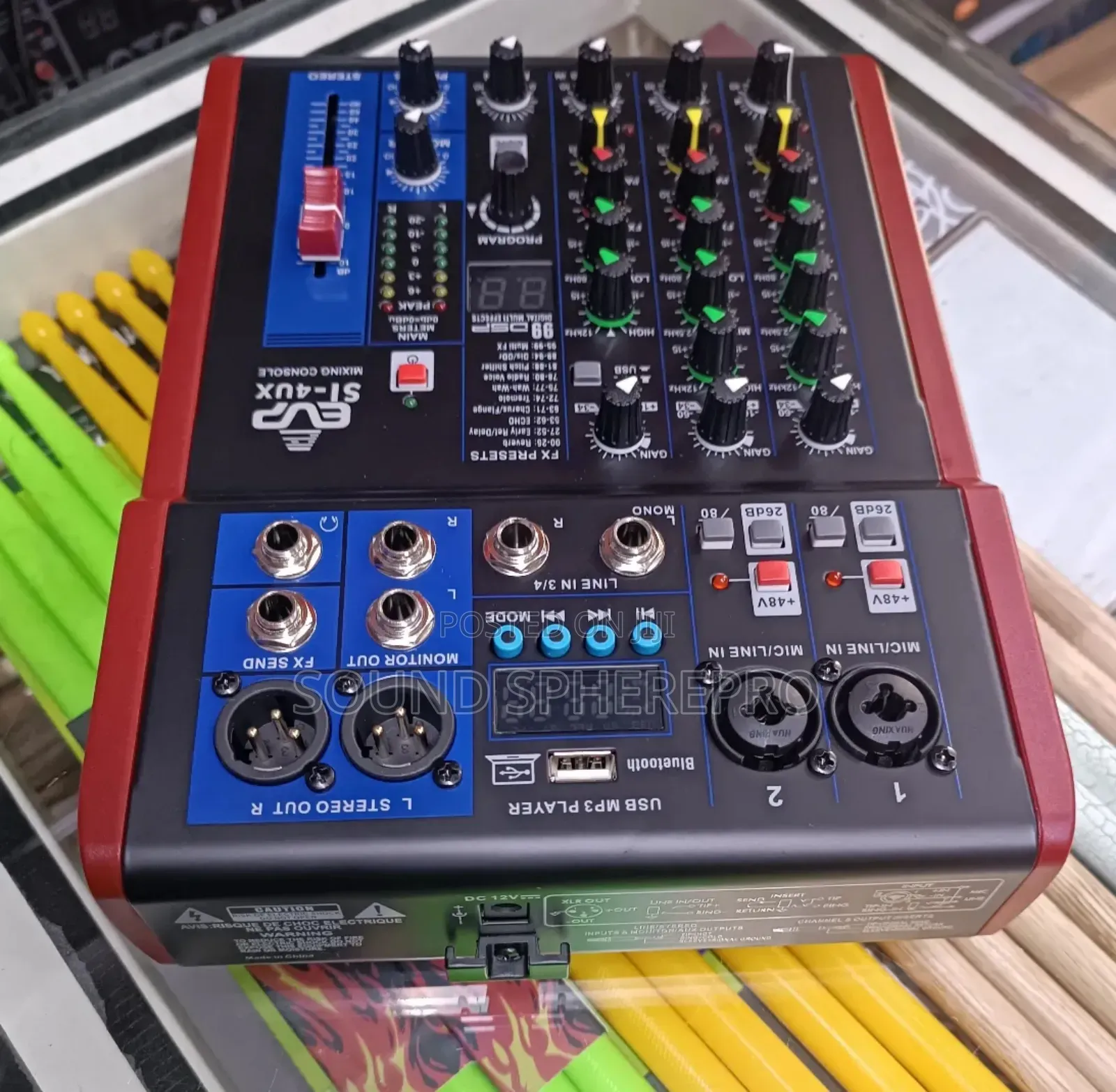EVP 4 Channel Plain Mixing Console