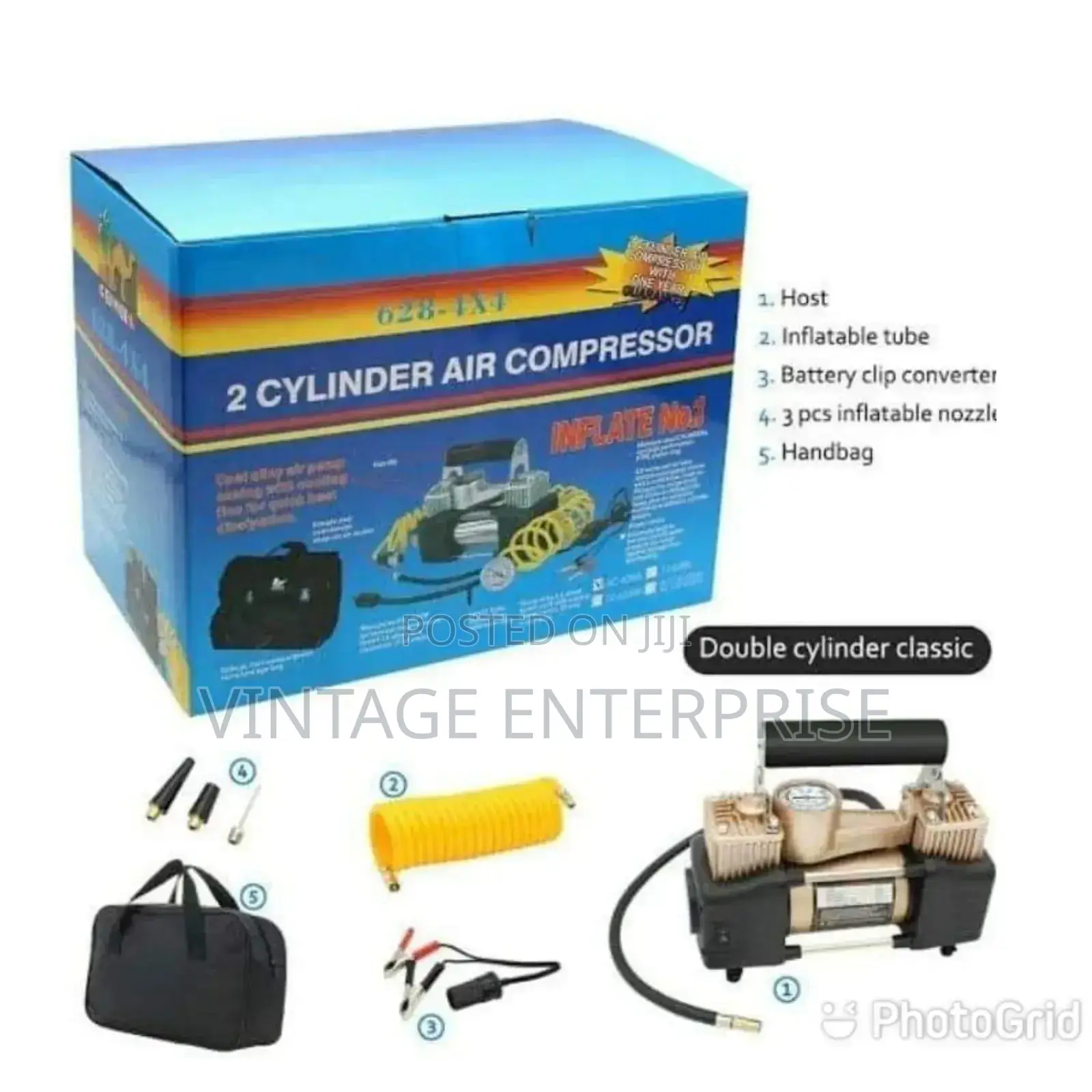 Cylinder Air Compressor/Tyre Inflator