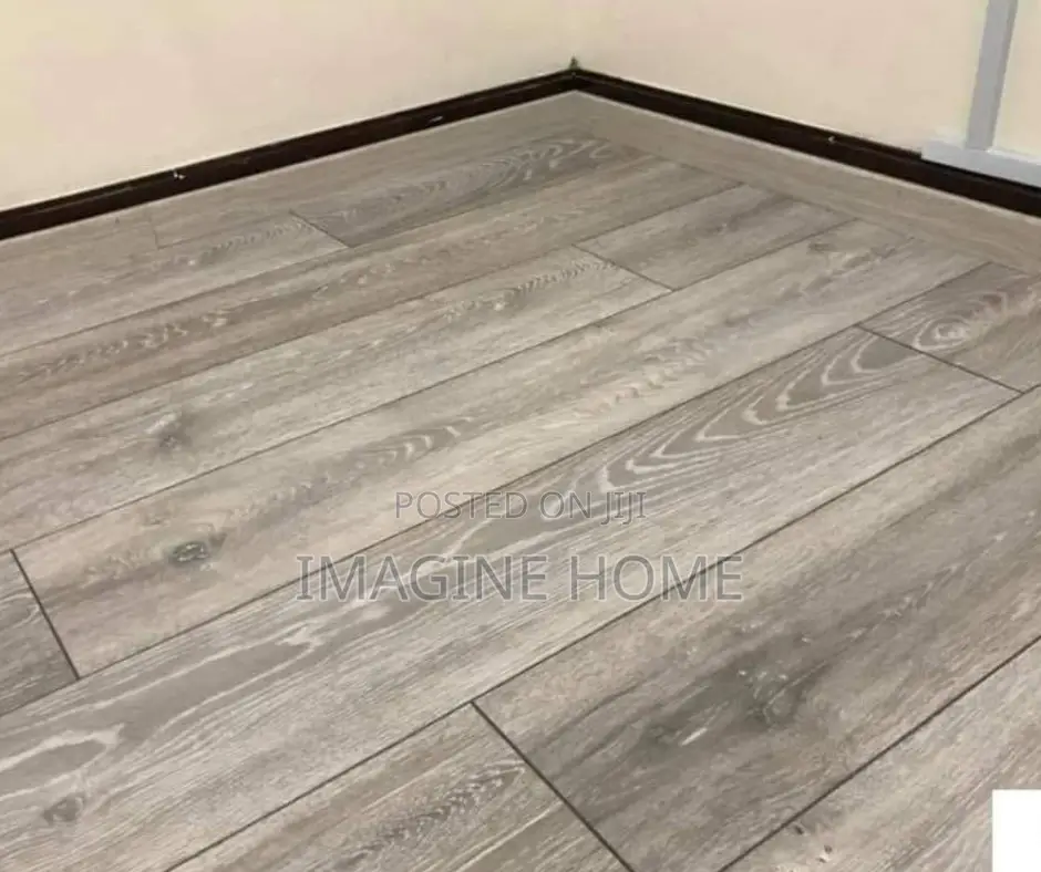 Dark Grey Wooden Floor Matt