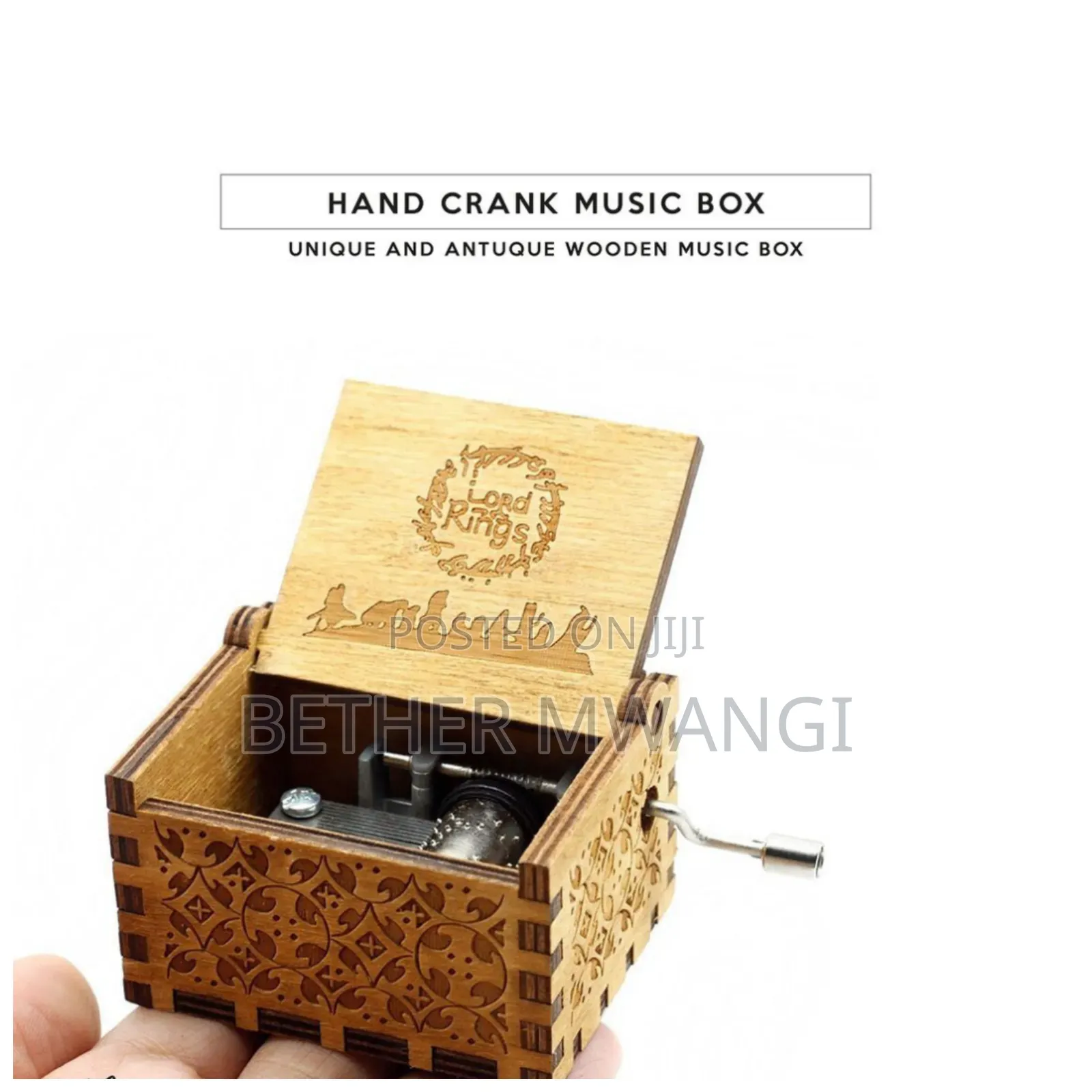 Hand Crank Music Box in Kenya
