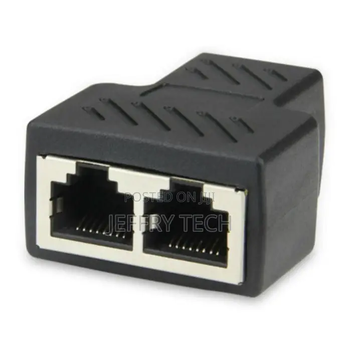 2019 RJ45 Splitter Adapter 1 to 2 Dual Female Port CAT5/CAT