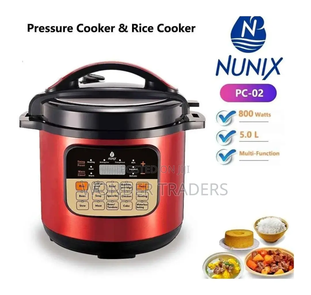 Pressure Cooker 800w 5l Nunix Electric Pressure Cooker PC-02
