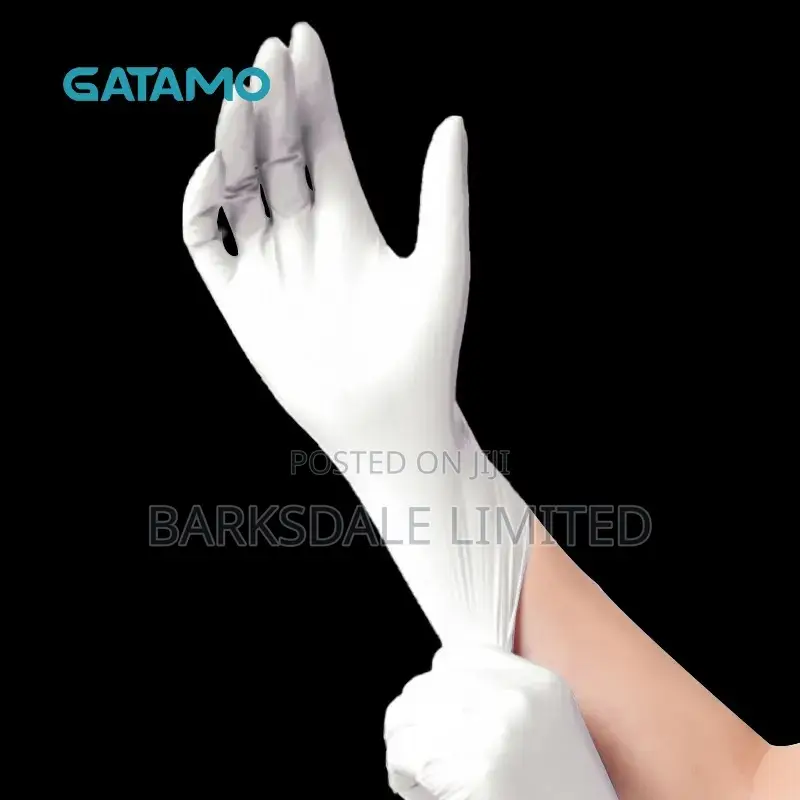 White Nitrile Medical Gloves Silicon Latex Rubber Kitchen