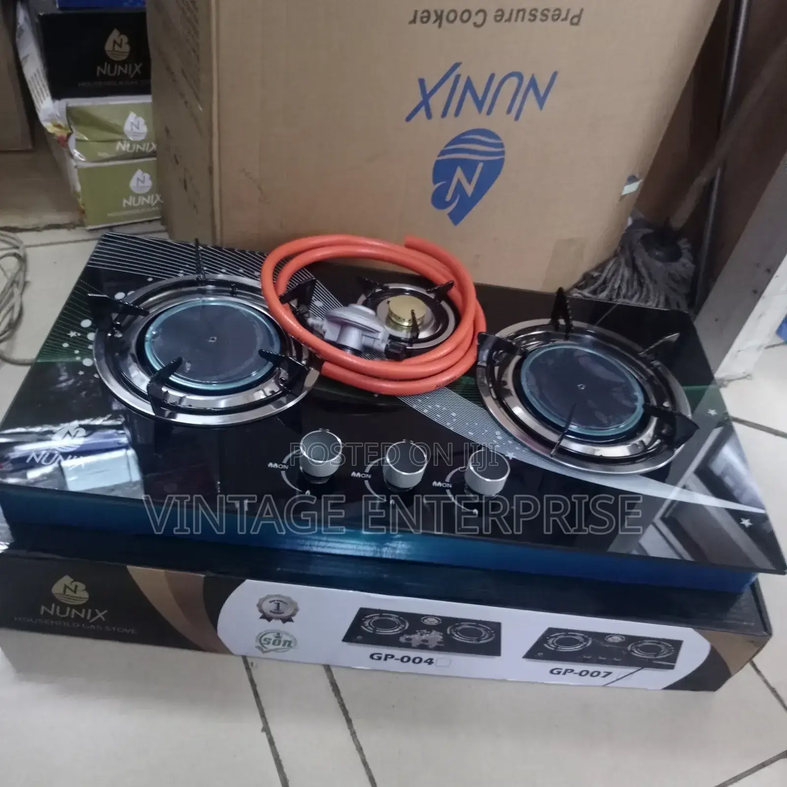 Nunix Tabletop Gas Cooker 2 Burner