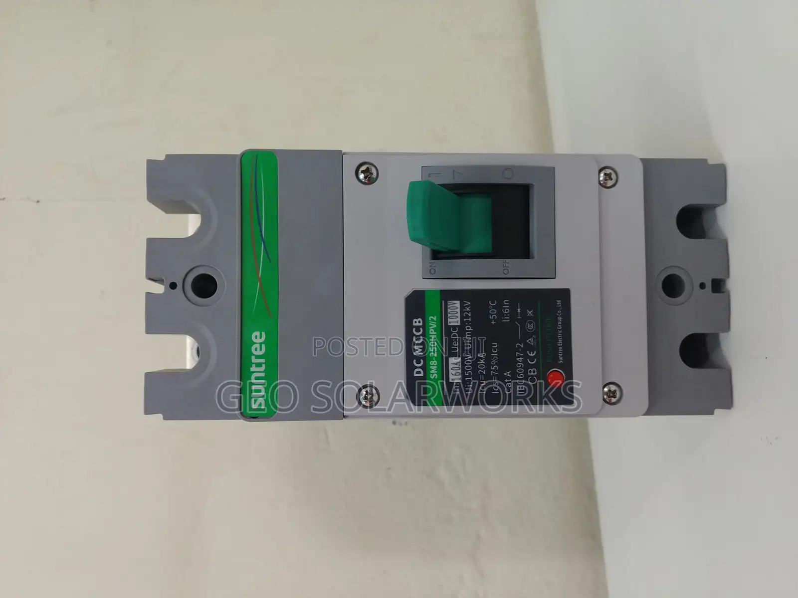 Suntree Dc Circuit Breaker (Mccb) 2 Pole 160a/ 1000v
