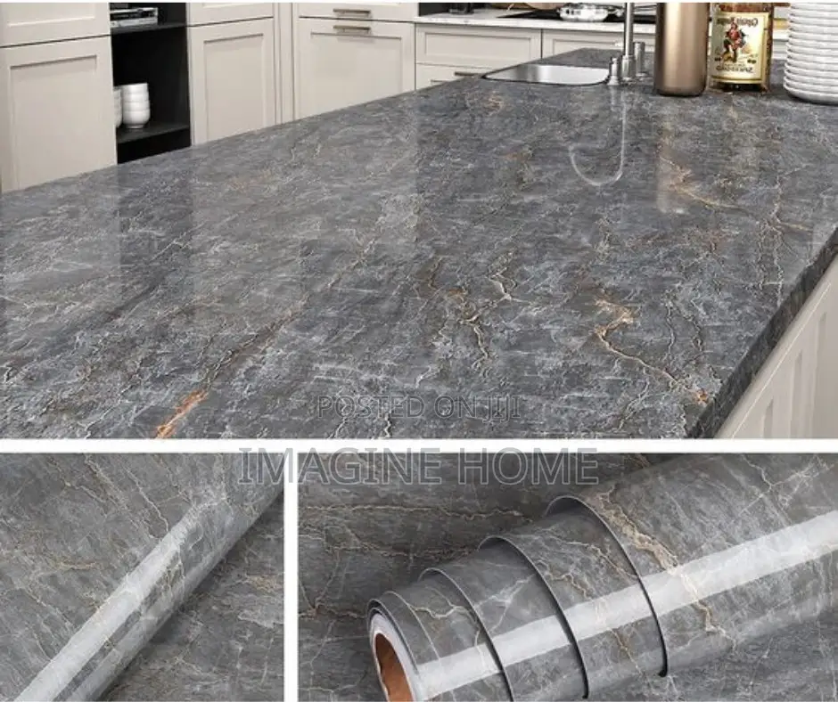 Light Grey Beautiful Marble Contact Paper