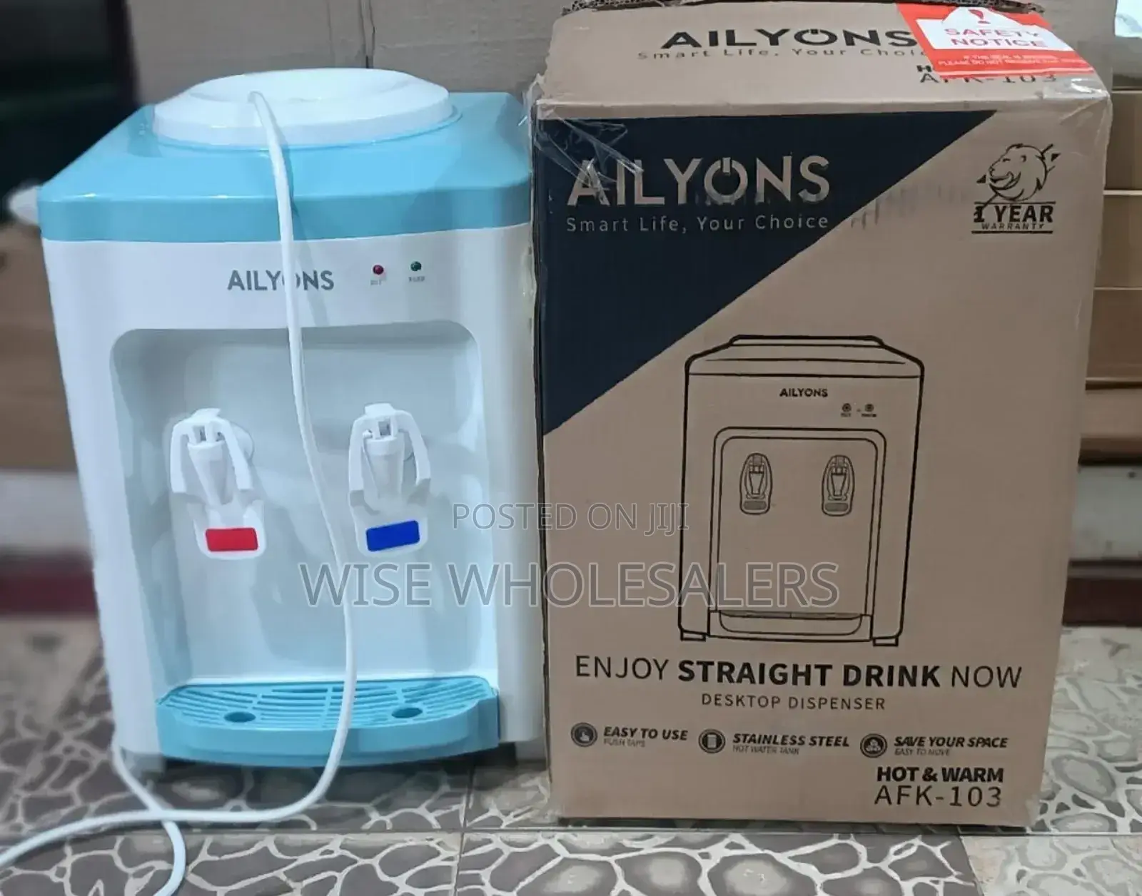 Ailyons Afk-103 Table Top Hot Normal Water Dispenser *